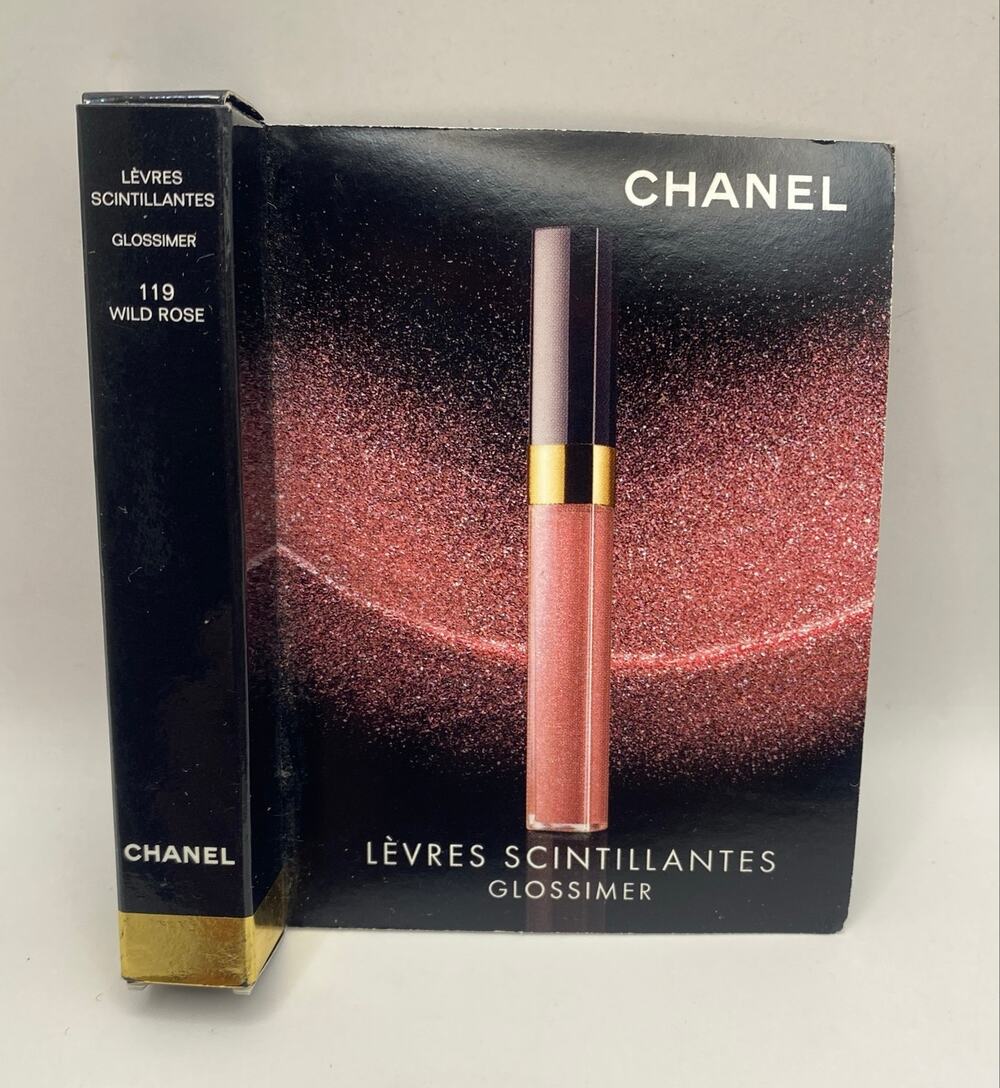 Chanel Glossimer 119 Wild Rose Lip Gloss 3g Rare Discontinued Promo MINI NIB